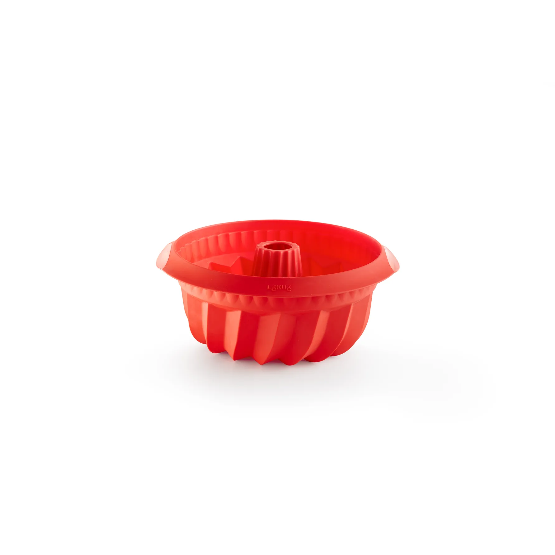 Molde savarin hondo Lékué de silicona Ø22 cm, Rojo Lékué