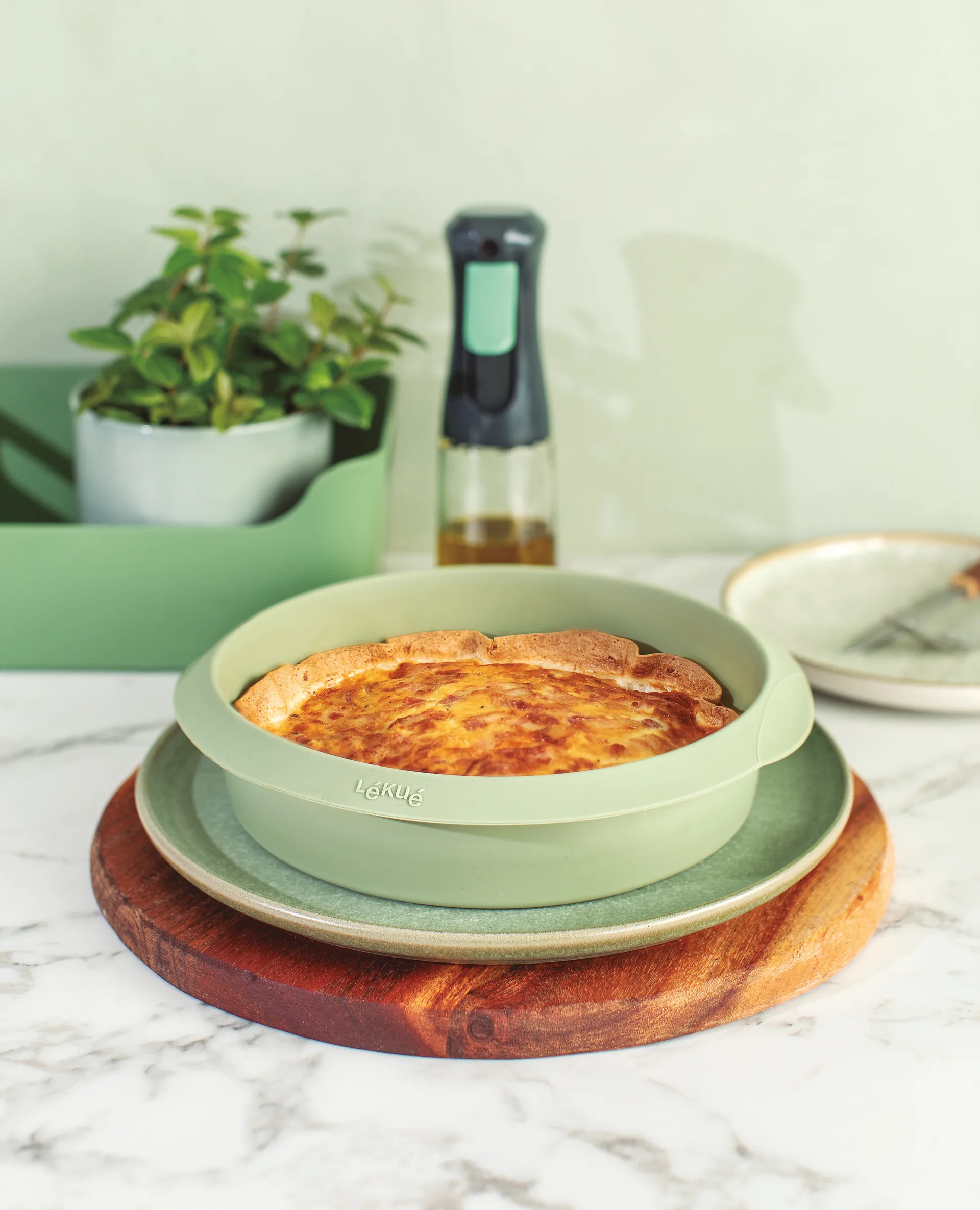Molde verde Lékué 15 cm para freidora de aire, 20 cm Lékué
