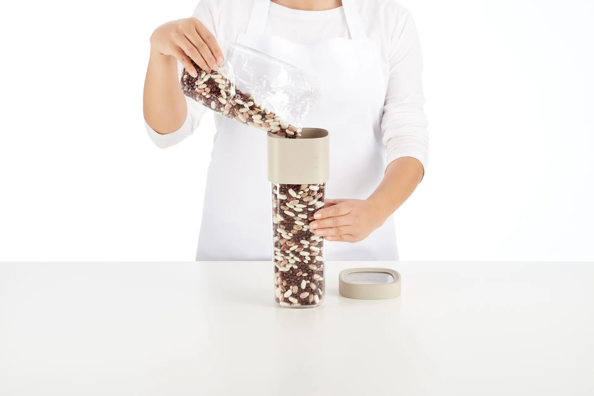 Recipiente de almacenamiento L flip Lékué, Verde Lékué