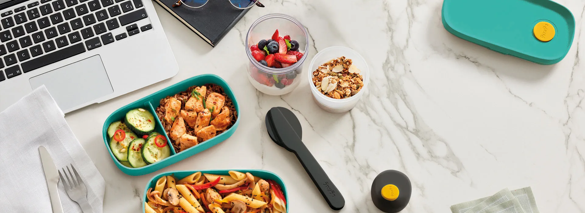 Recipiente para salsas To Go organic Lékué 50 ml, Negro Lékué