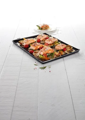 Salvabandejas antiderrame Lékué de silicona 40x30 cm - Negro - Lékué