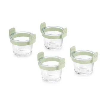 Vaso de cristal Lékué mini para Air fryer, pack de 4 - Transparente - Lékué