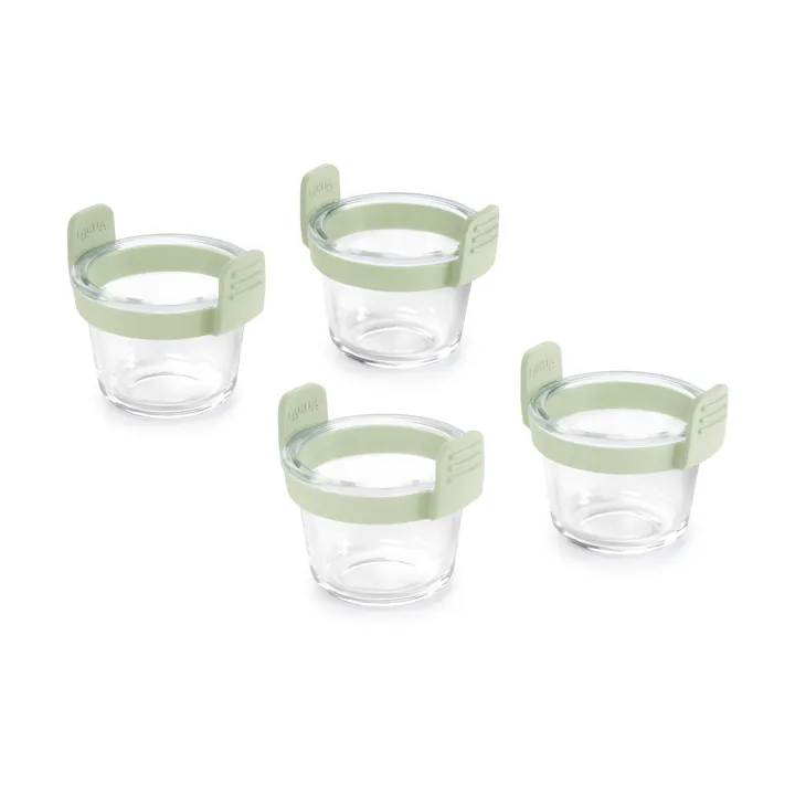 Vaso de cristal Lékué mini para Air fryer, pack de 4 - Transparente - Lékué