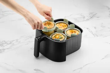 Vaso de vidrio mini para Air fryer Lékué, pack de 4 - Transparente - Lékué