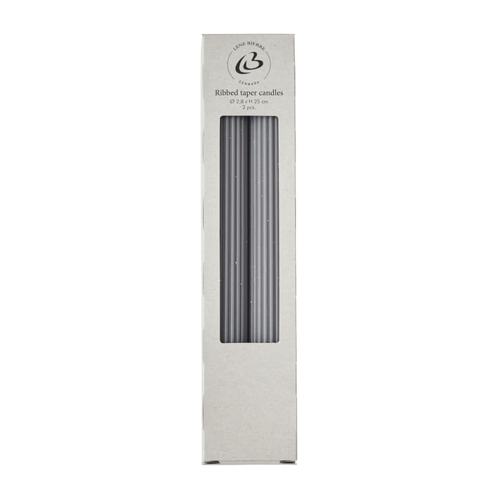 2 Velas Ribbat 25 cm, dark grey Lene Bjerre