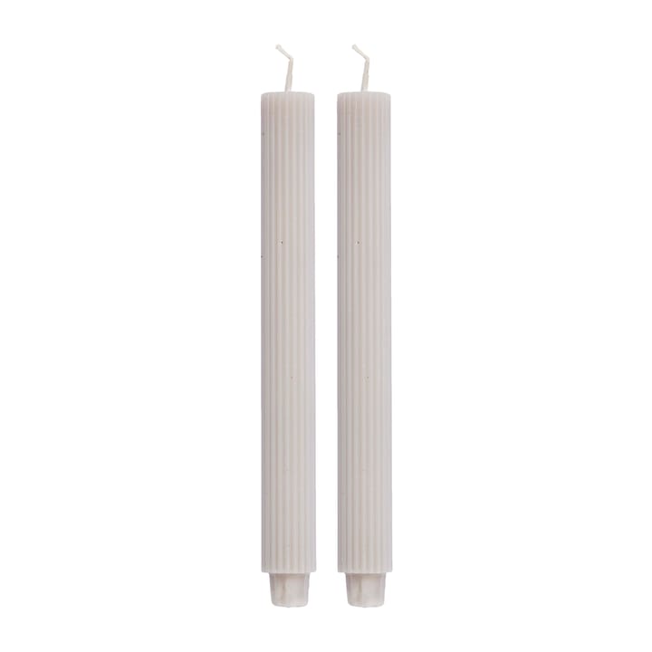 2 Velas Ribbat 25 cm - linen - Lene Bjerre