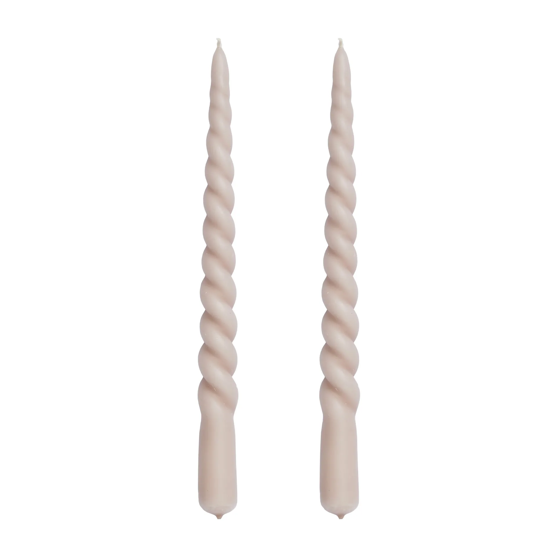 2 Velas Twisted skruvade 25 cm, corteza Lene Bjerre
