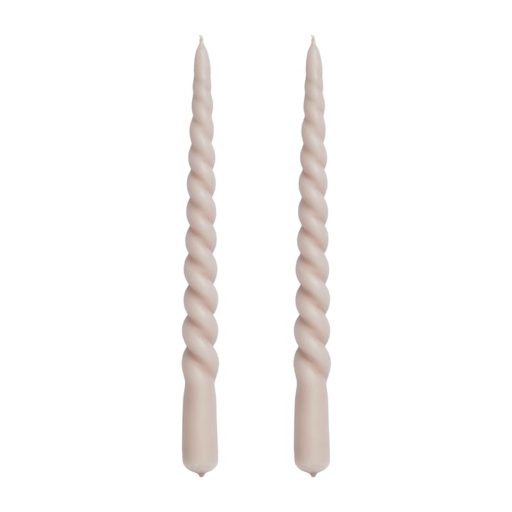 2 Velas Twisted skruvade 25 cm - corteza - Lene Bjerre