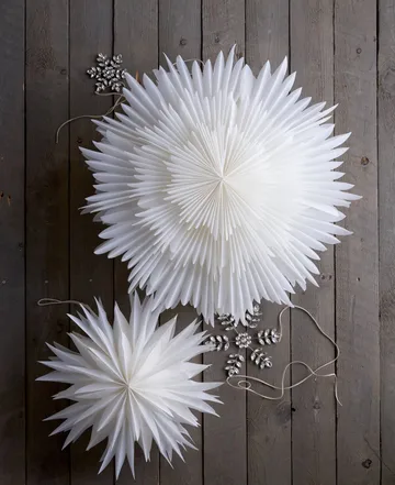 Ada colgante decorativo copo de nieve - Plateado, 18x18 cm - Lene Bjerre