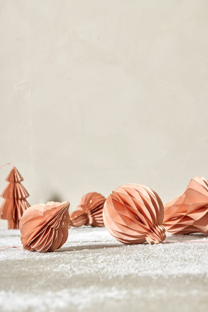 Adorno navideño abeto Pappia 15 cm, Rosa Lene Bjerre