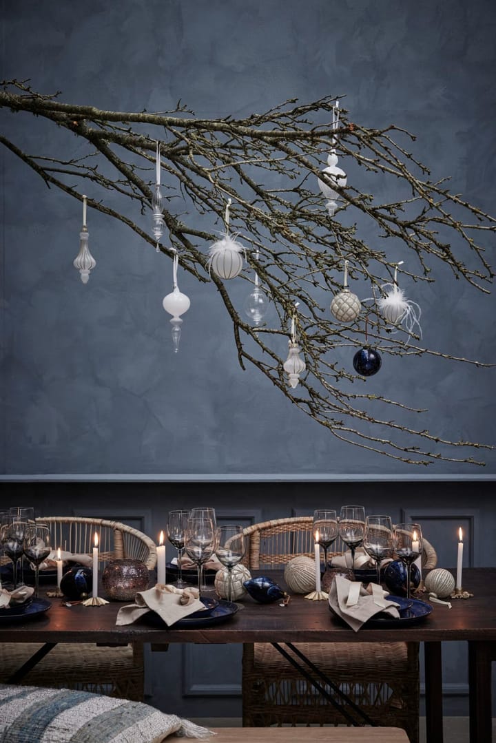 Adorno navideño Glossia 21 cm, Blanco Lene Bjerre