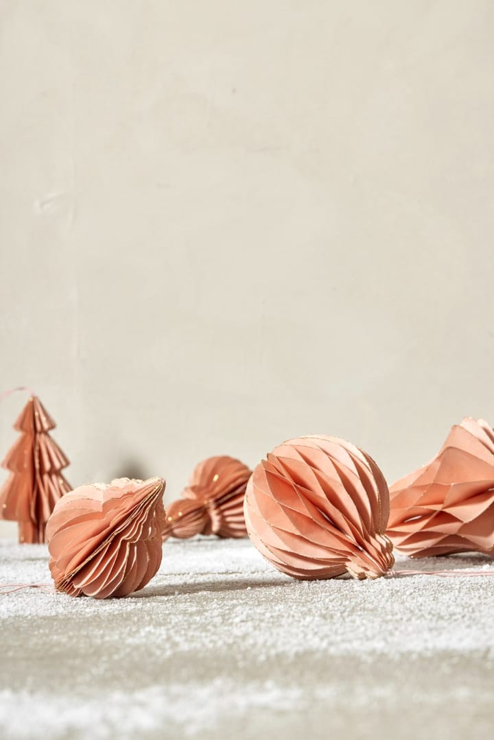 Adorno navideño Pappia 12 cm, Rosa, redondo Lene Bjerre