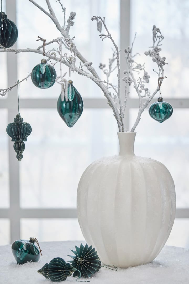 Adorno navideño Pappia 13 cm, Verde oscuro Lene Bjerre