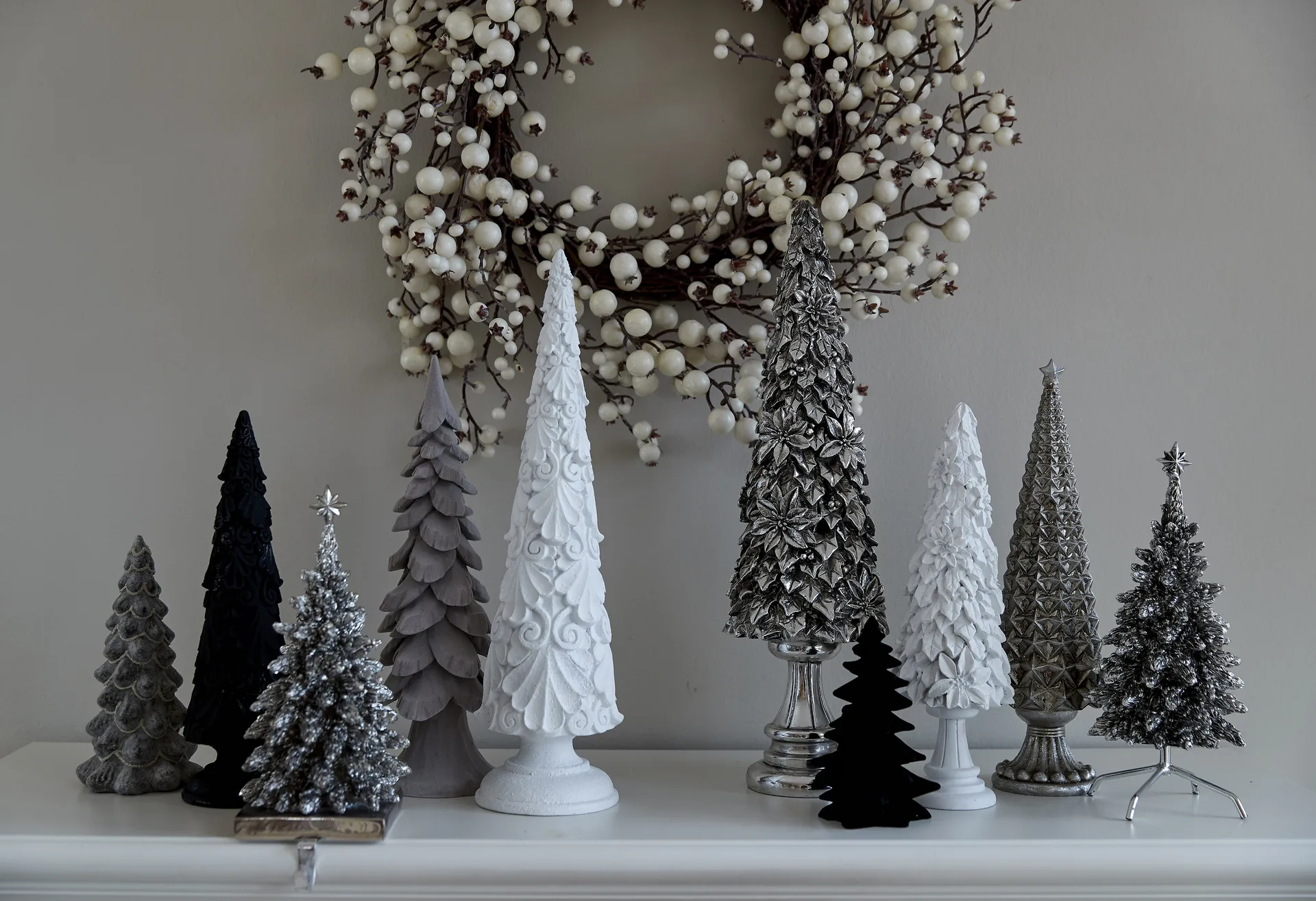 Adorno Serafina árbol de navidad 20 cm, negro Lene Bjerre