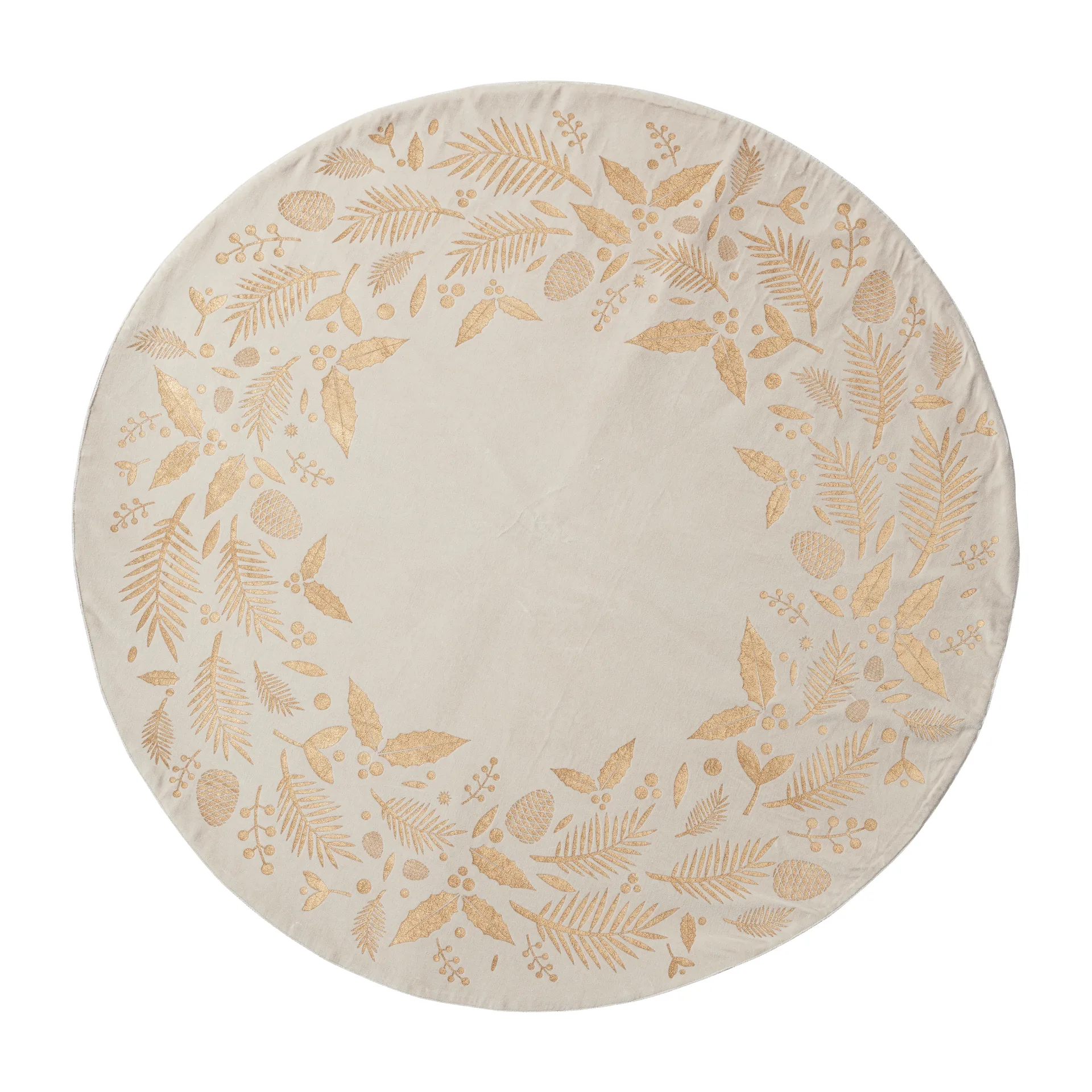 Alfombra árbol de navidad Cristie Ø110 cm, linen-light gold Lene Bjerre