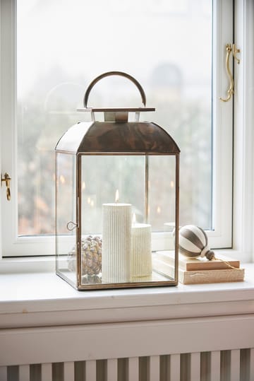 Bola de Navidad Agnes Ø10 cm - Off-white-brown - Lene Bjerre