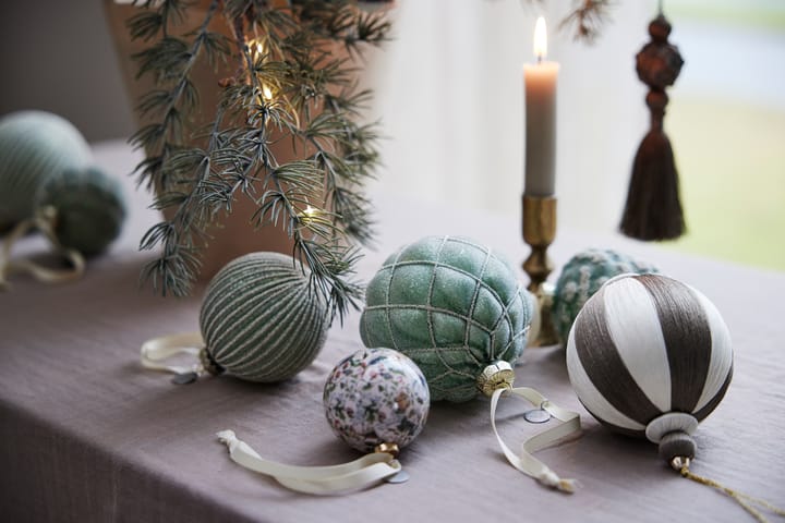 Bola de Navidad Agnes Ø10 cm, Off-white-brown Lene Bjerre