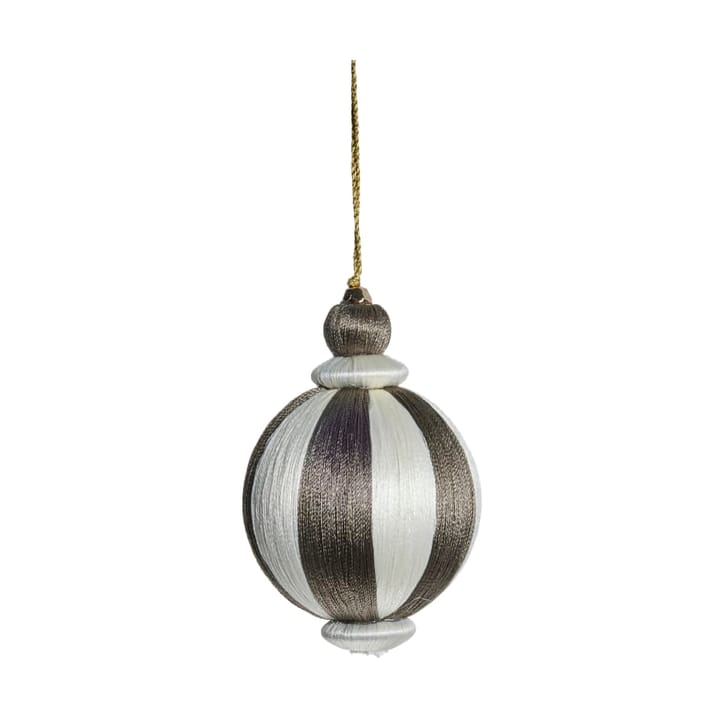 Bola de Navidad Agnes Ø8 cm - Off-white-brown - Lene Bjerre