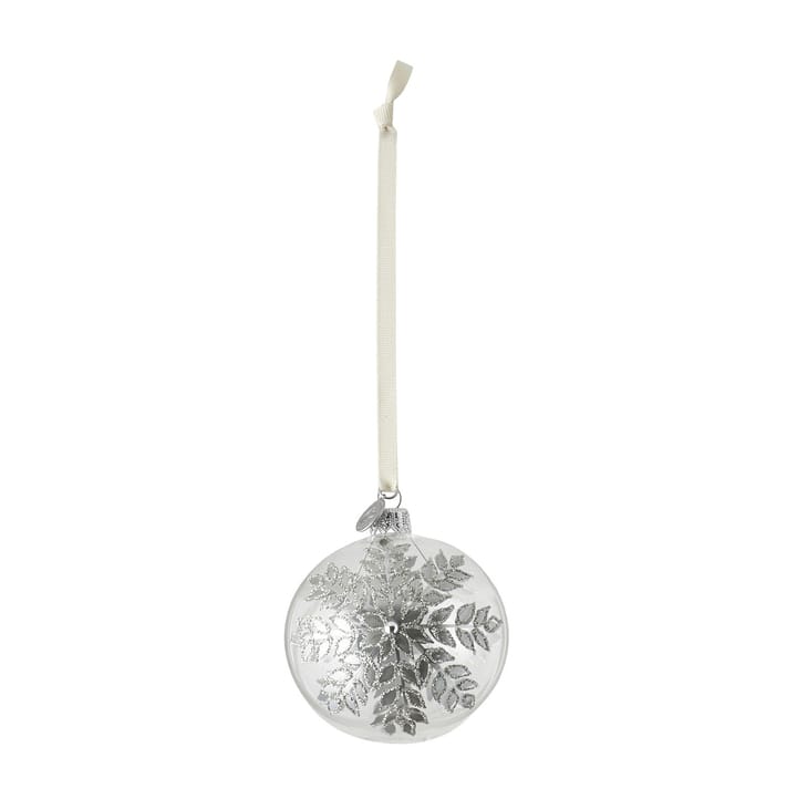 Bola de navidad Cadelia flor de hielo Ø8 cm - transparente-plata - Lene Bjerre