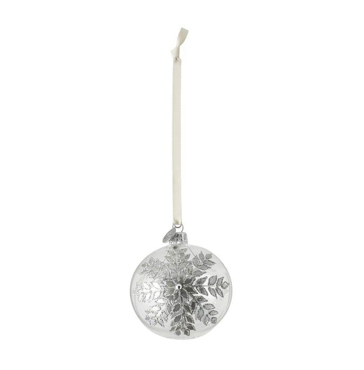 Bola de navidad Cadelia flor de hielo Ø8 cm, transparente-plata Lene Bjerre