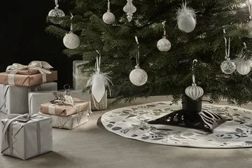 Bola de navidad Cadelia pluma Ø6 cm - white-light gold - Lene Bjerre