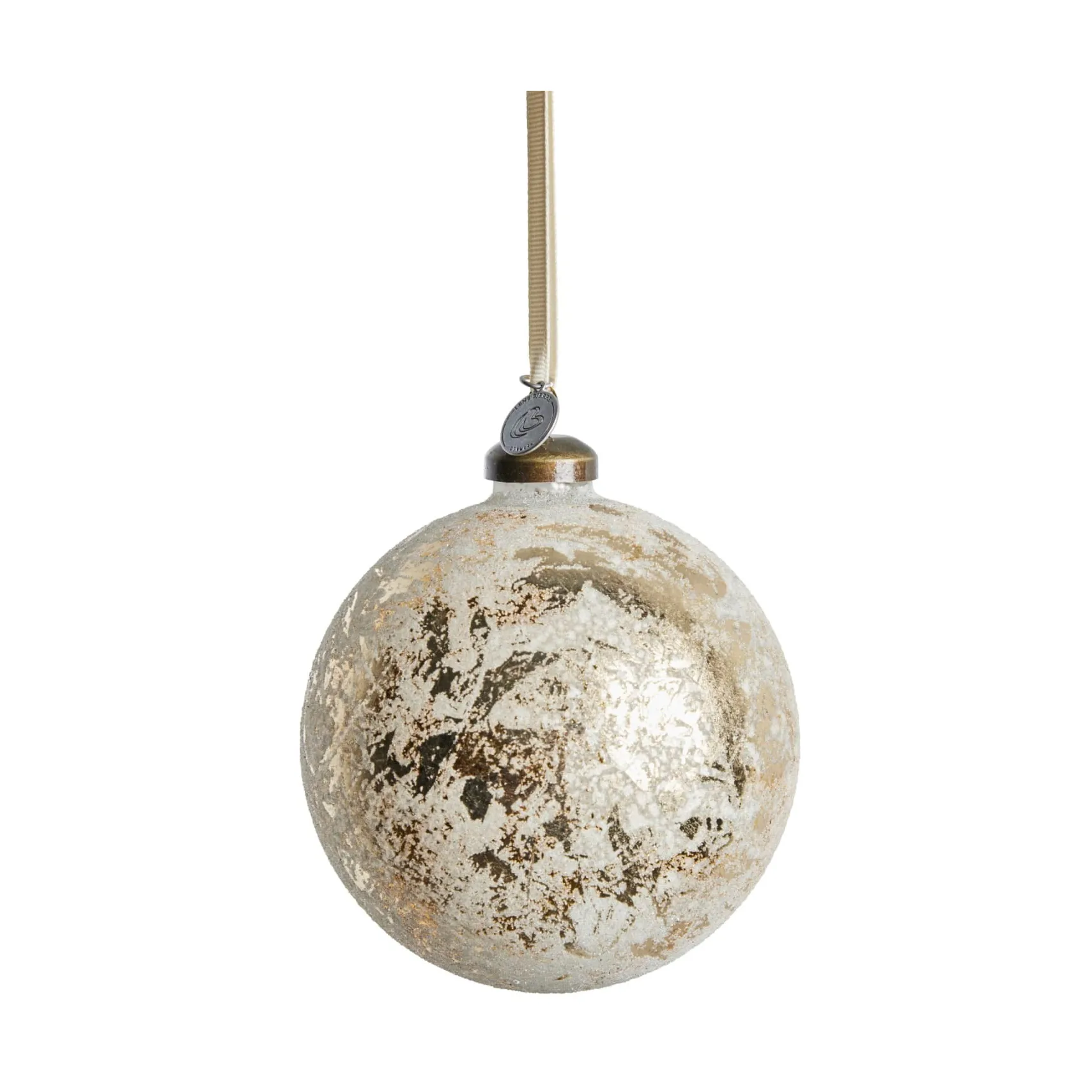 Bola de Navidad Clearena Ø10 cm, Off white-gold Lene Bjerre