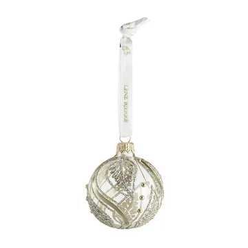 Bola de navidad con hojas Cadelia Ø6 cm - transparente-oro - Lene Bjerre