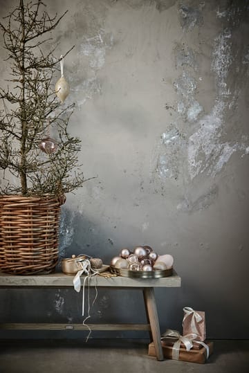 Bola de navidad Glitteria Ø10 cm - light gold - Lene Bjerre