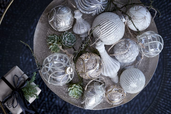 Bola de navidad Merya Ø10 cm, transparente-oro Lene Bjerre