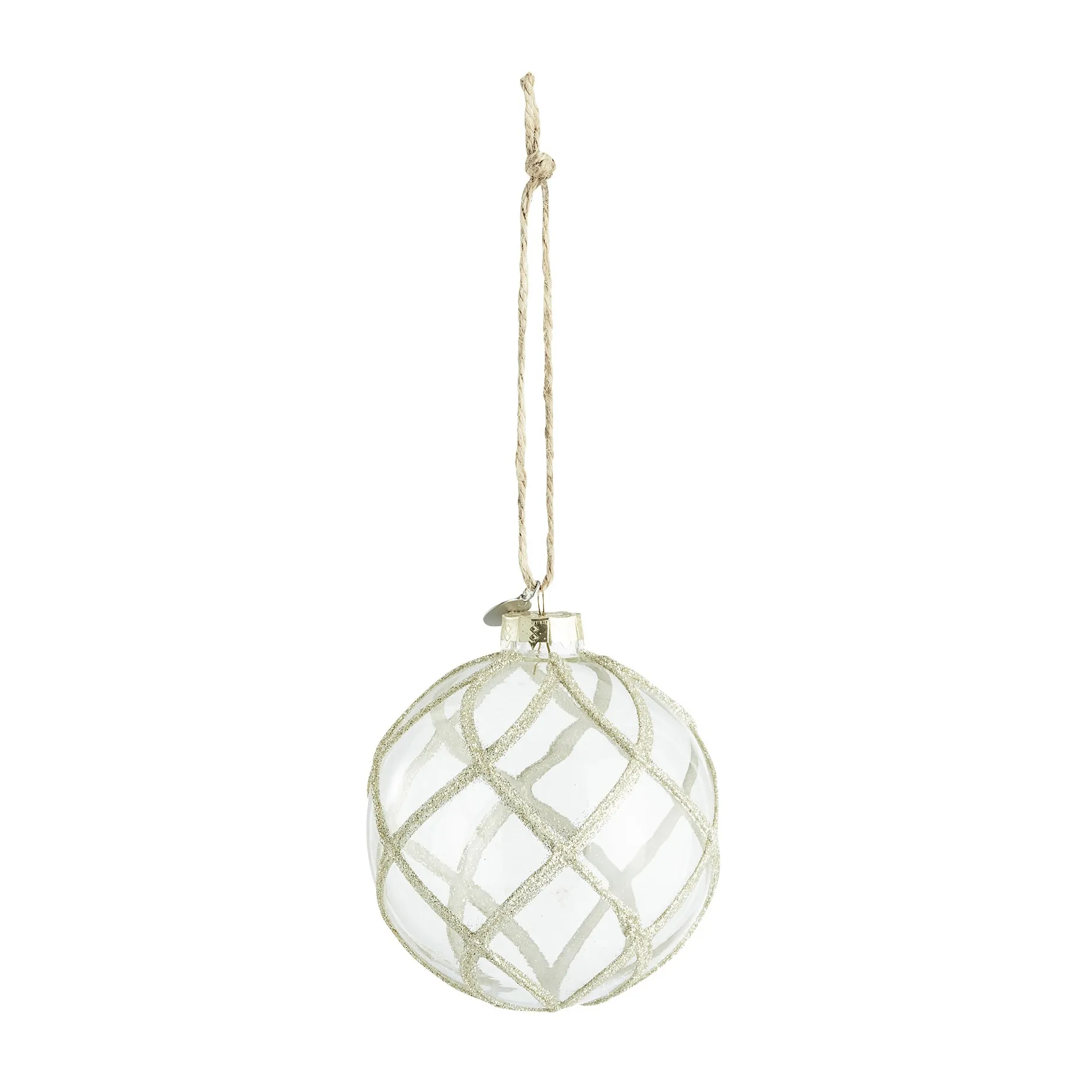 Bola de navidad Merya Ø10 cm, transparente-oro Lene Bjerre