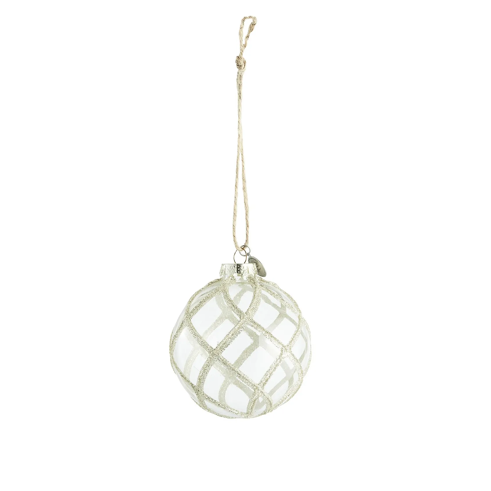 Bola de navidad Merya Ø8 cm, Clear-light gold Lene Bjerre