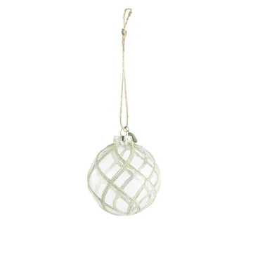 Bola de navidad Merya Ø8 cm - Clear-light gold - Lene Bjerre