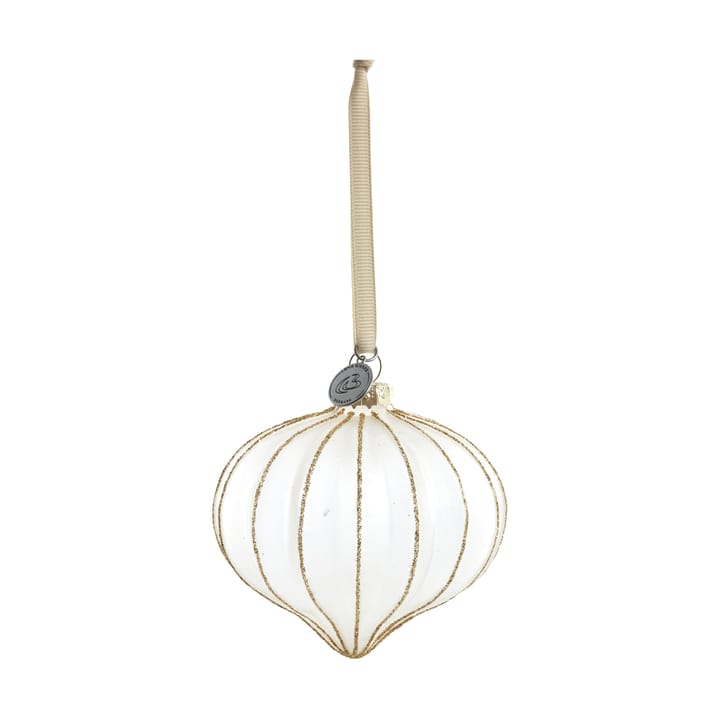 Bola de Navidad Navina 8 cm - White-Light gold - Lene Bjerre