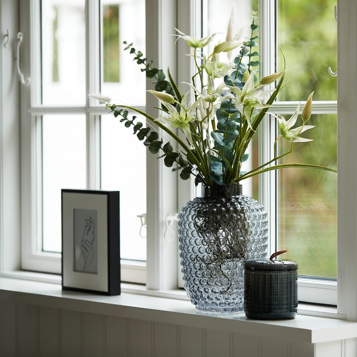 Bote con tapa Callie Ø10 cm - Dark grey - Lene Bjerre