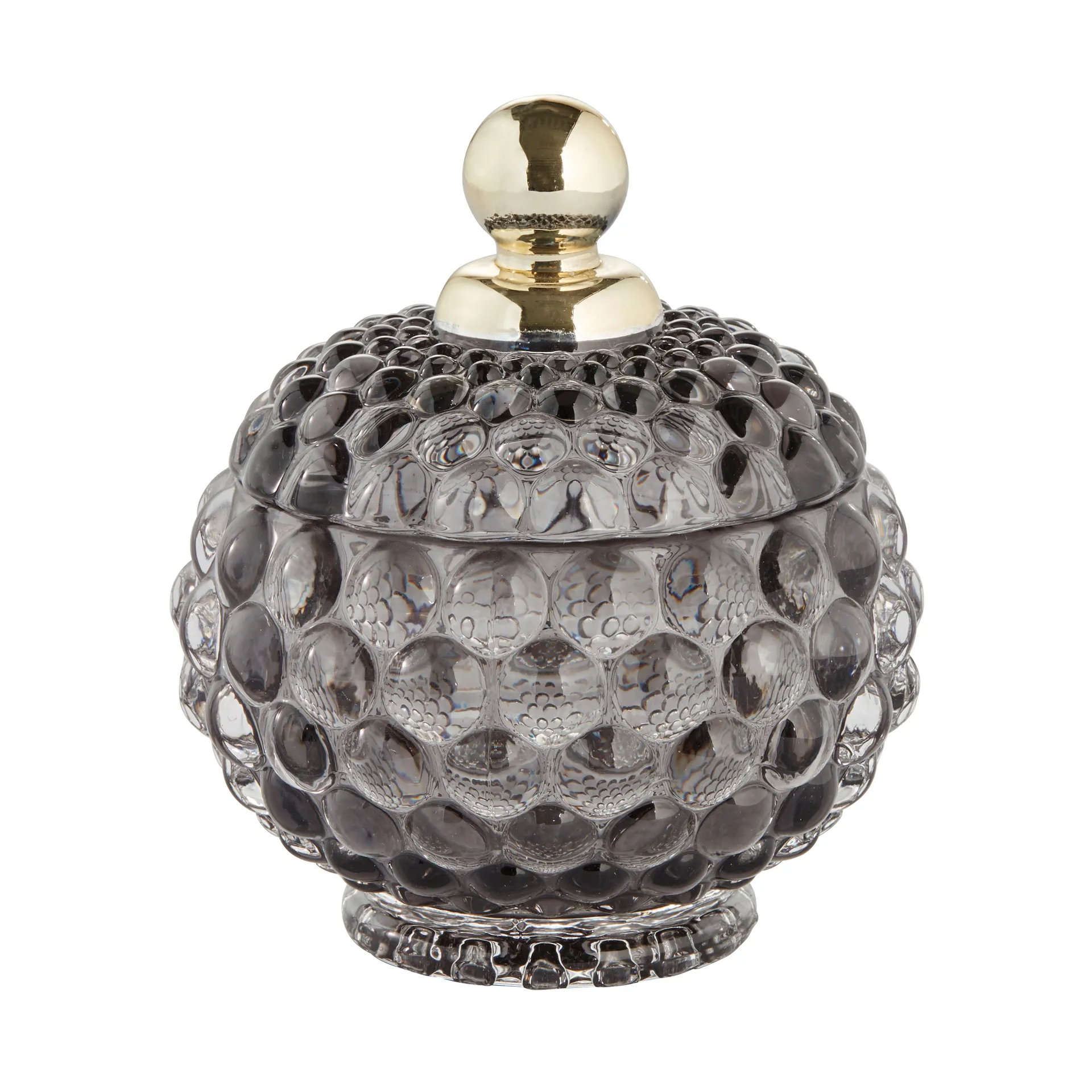 Bote con tapa Miya Ø10 cm, gris oscuro Lene Bjerre