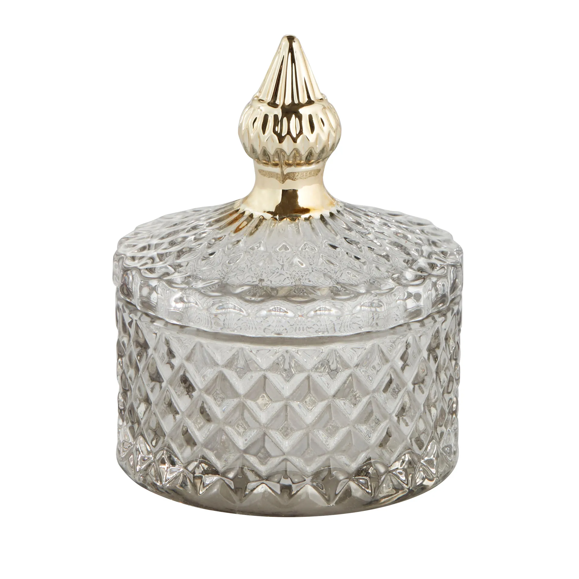 Bote de almacenaje con tapa Miya fØ8,5 cm, gris claro Lene Bjerre