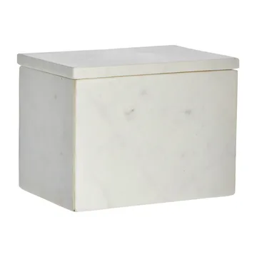 Caja de almacenaje de mármol Ellia 16,5x11,5 cm - White - Lene Bjerre