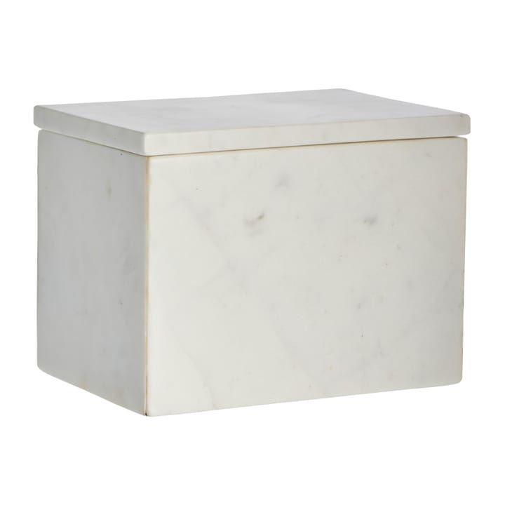 Caja de almacenaje de mármol Ellia 16,5x11,5 cm - White - Lene Bjerre