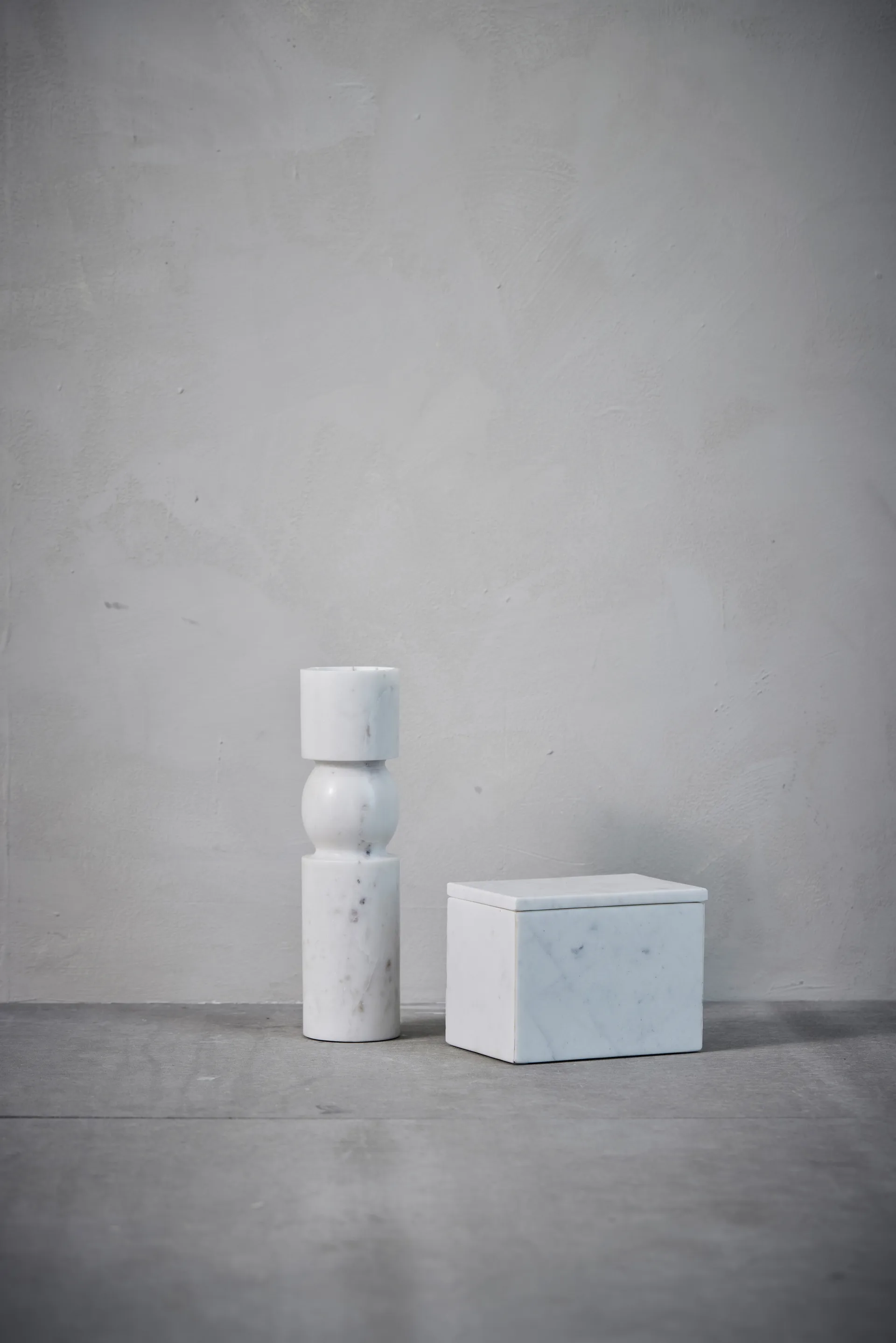 Caja de almacenaje de mármol Ellia 16,5x11,5 cm, White Lene Bjerre