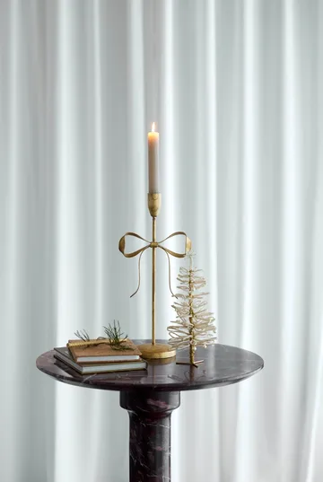 Candelabro Bovinne - Dorado, 9x15x32,5 cm - Lene Bjerre
