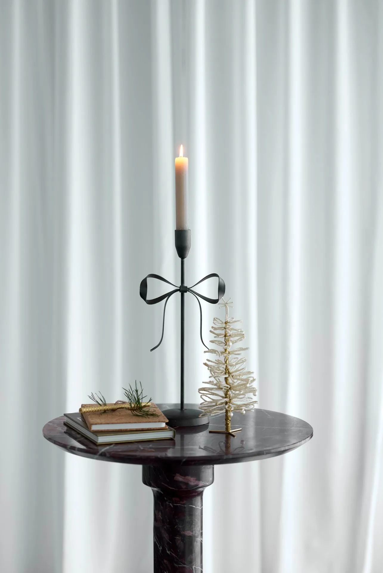 Candelabro Bovinne, Gris, 9x15x32,5 cm Lene Bjerre