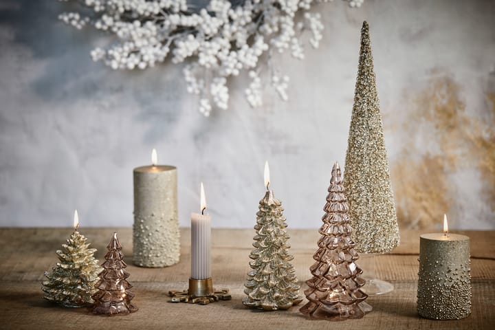 Candelabro Caville copo de nieve 9,5 cm, light gold Lene Bjerre