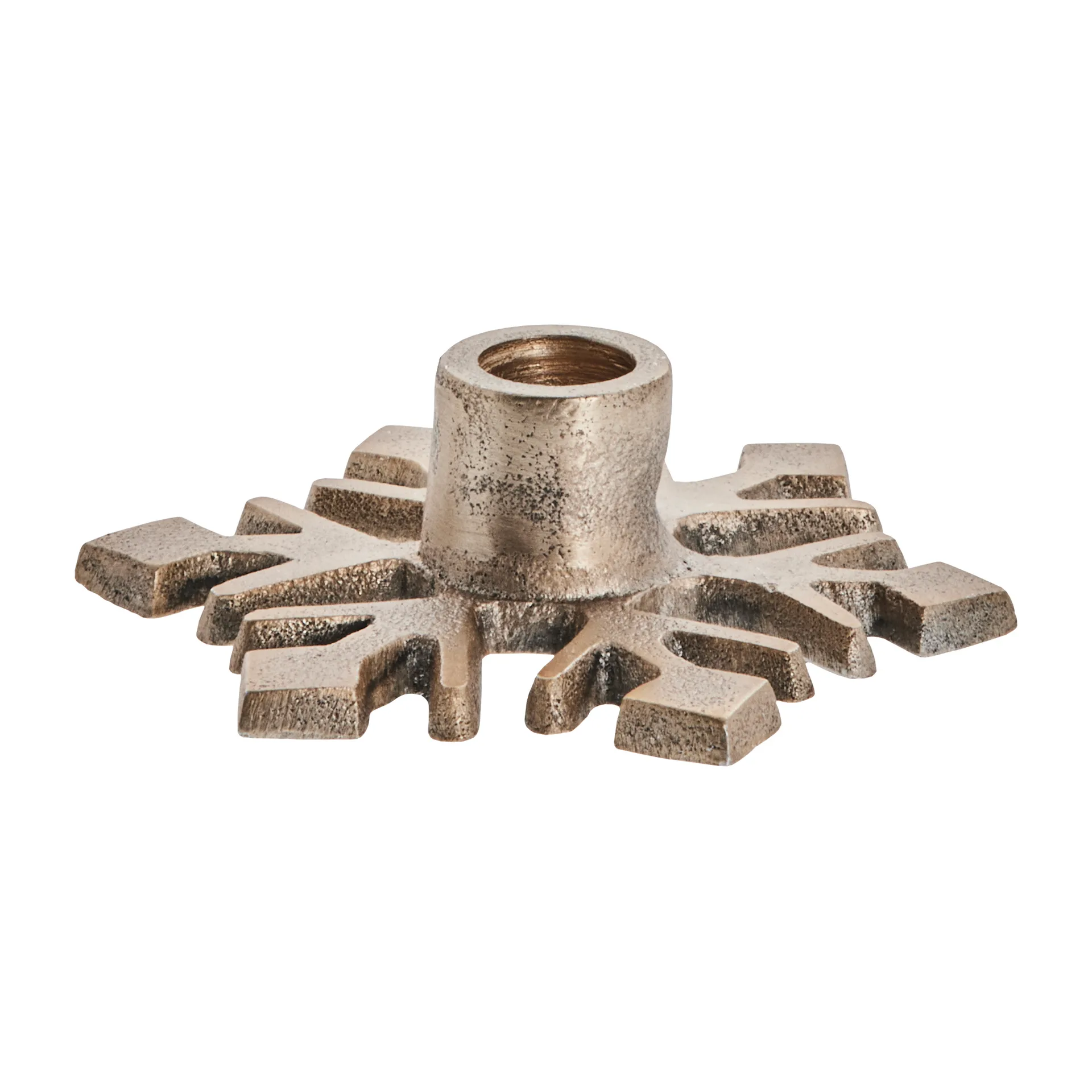 Candelabro Caville copo de nieve, light gold Lene Bjerre