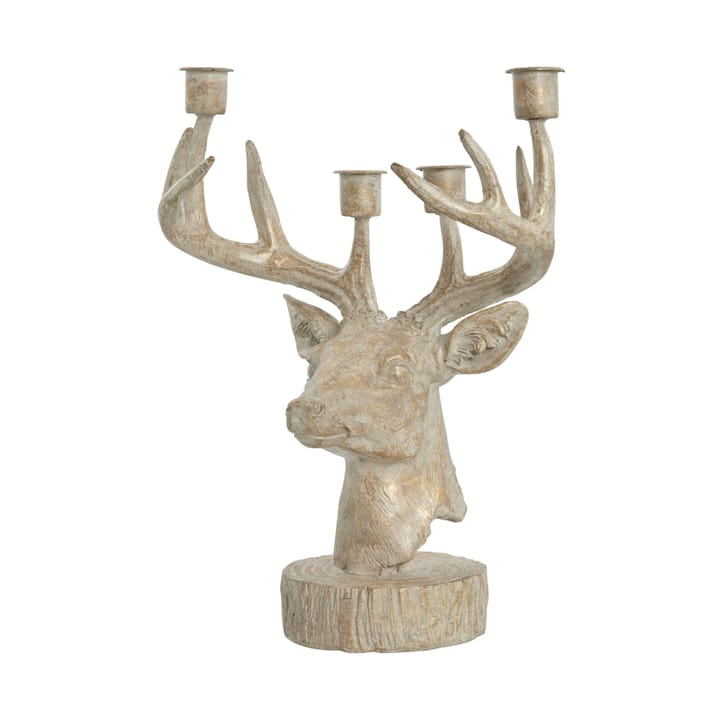 Candelabro ciervo Serafina 31 cm, Dorado antiguo Lene Bjerre