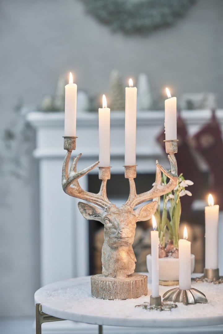 Candelabro ciervo Serafina 31 cm, Dorado antiguo Lene Bjerre