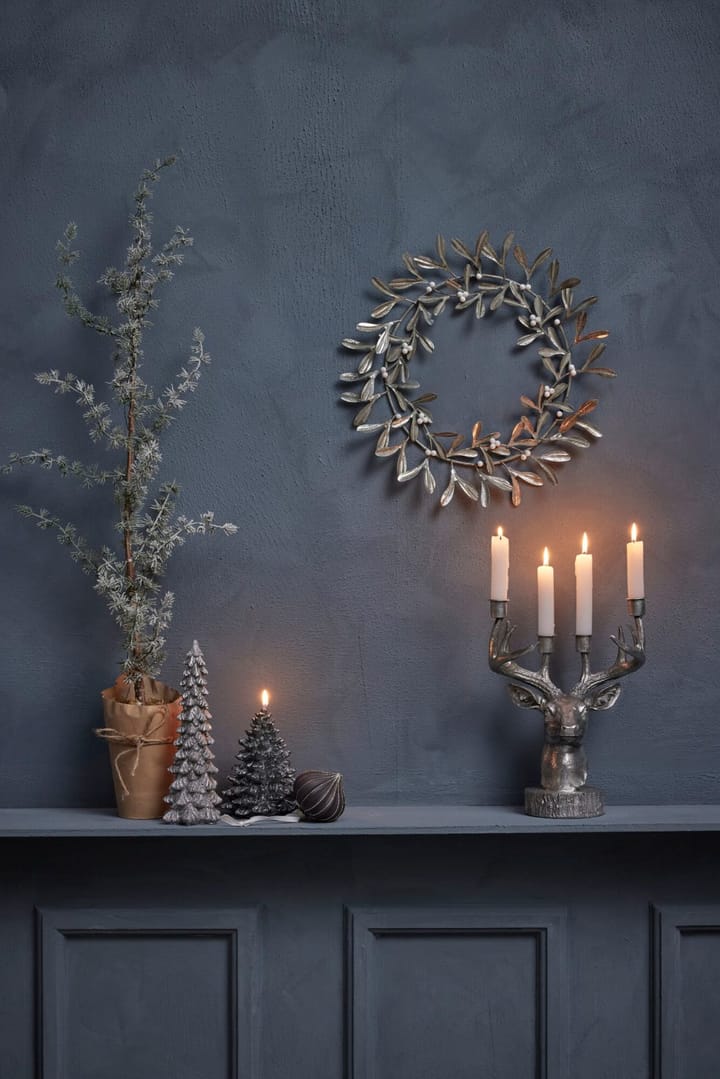 Candelabro ciervo Serafina 31 cm, Plata Lene Bjerre