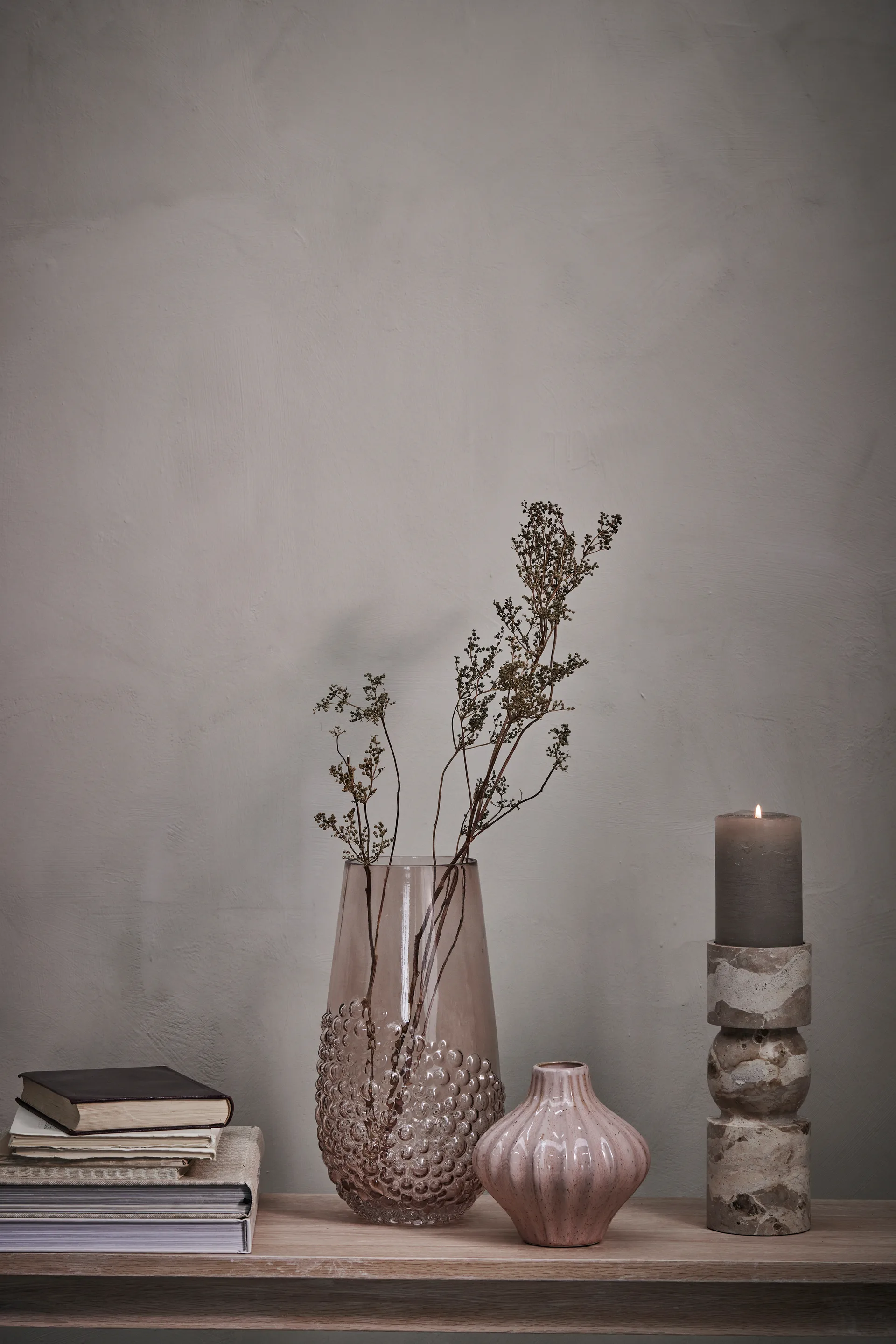 Candelabro Ellia 30 cm, Linen Lene Bjerre