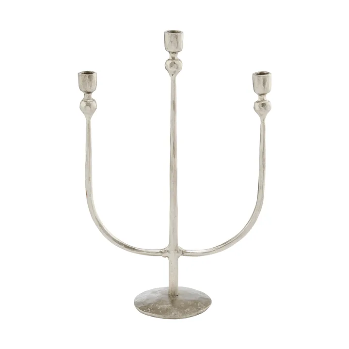 Candelabro Imelia - Plateado, 16x7x24,5 cm - Lene Bjerre