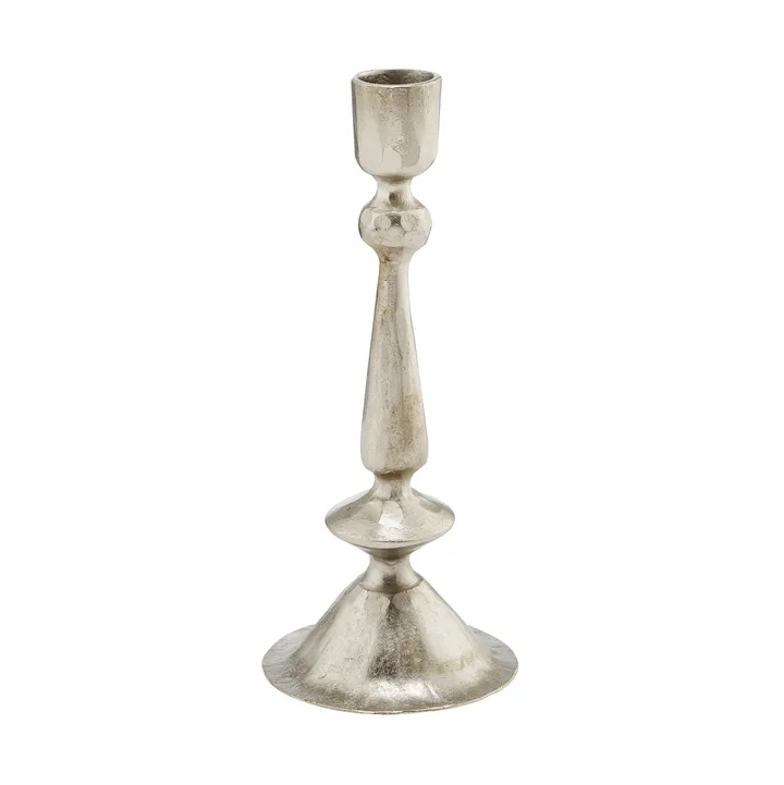 Candelabro Inine - Plateado, 8x8x20 cm - Lene Bjerre