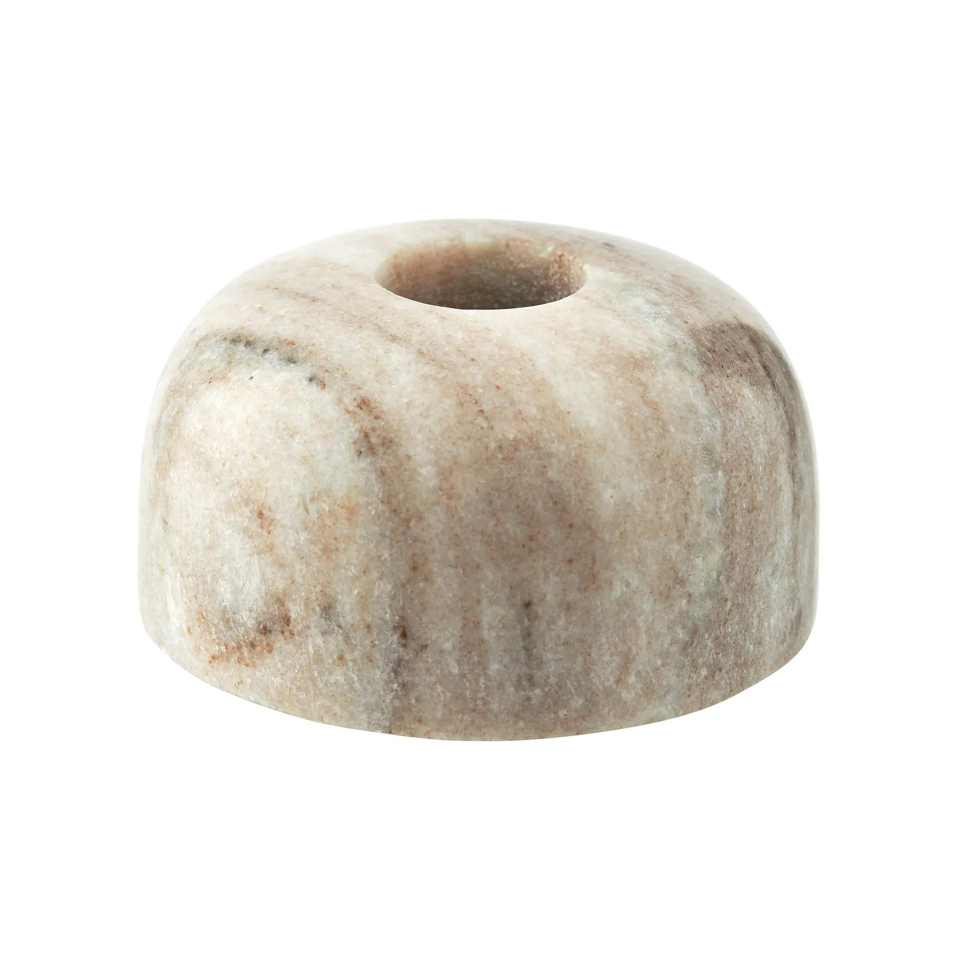 Candelabro Marmilla Ø7,5 cm, Light brown marble Lene Bjerre